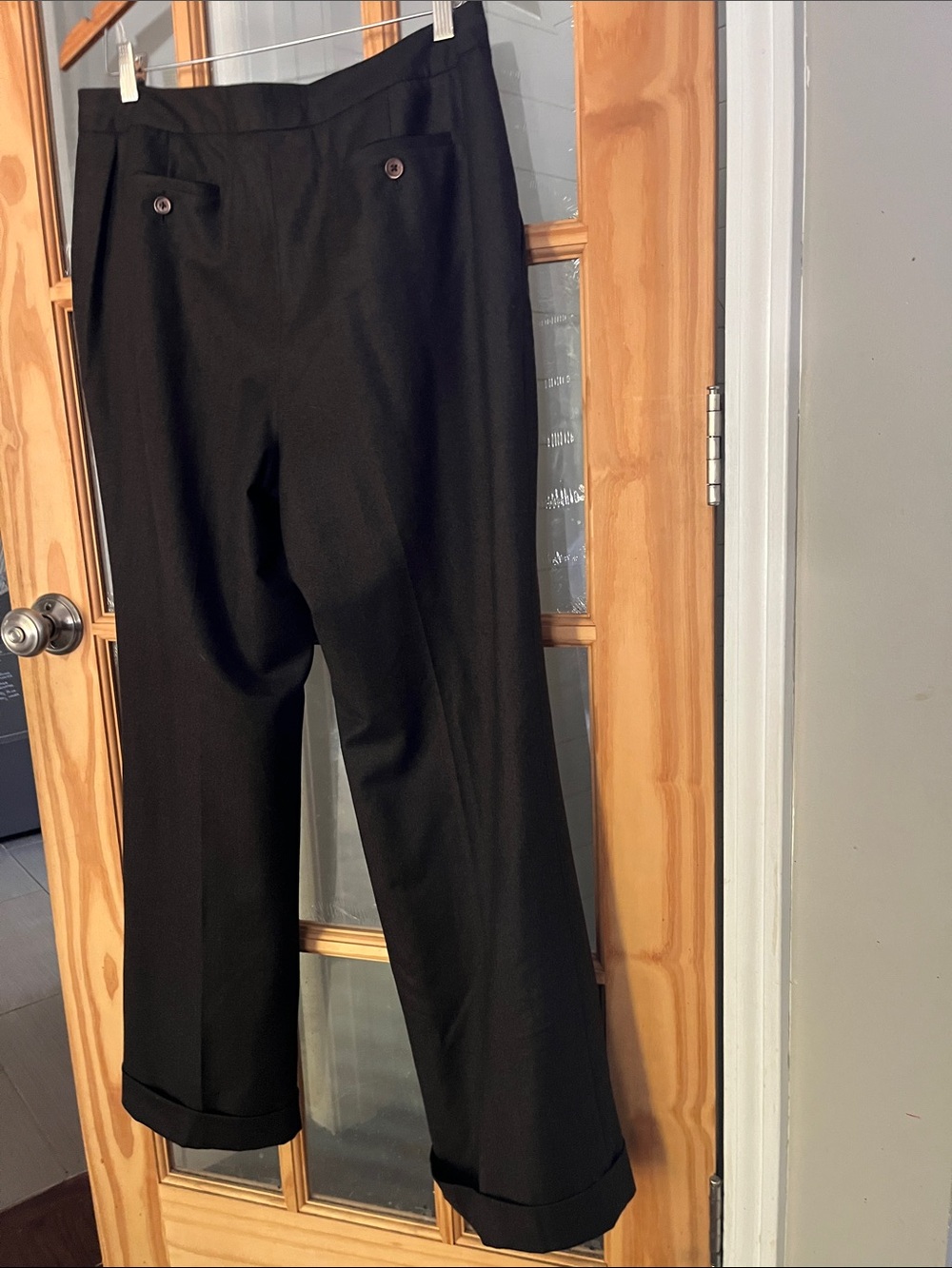 Brooks Brothers Wool Trousers 12 Brown Vitale Barberis Canonico Italy - Picture 9 of 11